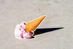 Dropped ice cream cone to symbolize: i feel like a failure