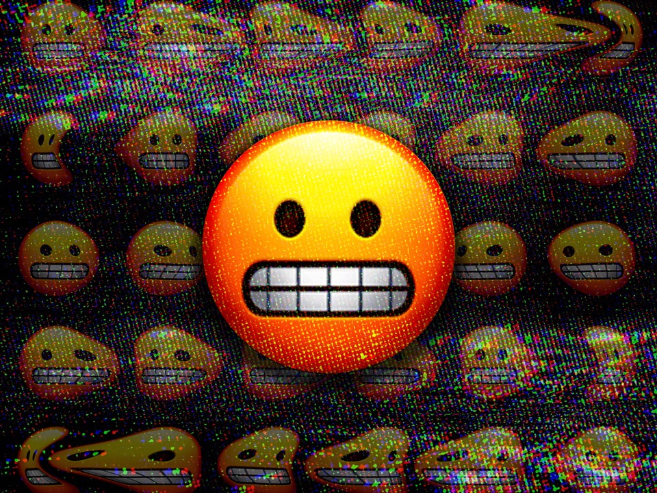 What anxiety feels like (a gritting teeth emoji)