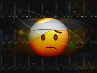 Sick emoji showing the physical symptoms of anxiety and stress