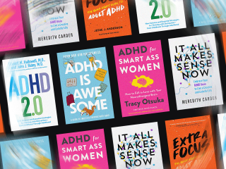 Collage of ADHD books